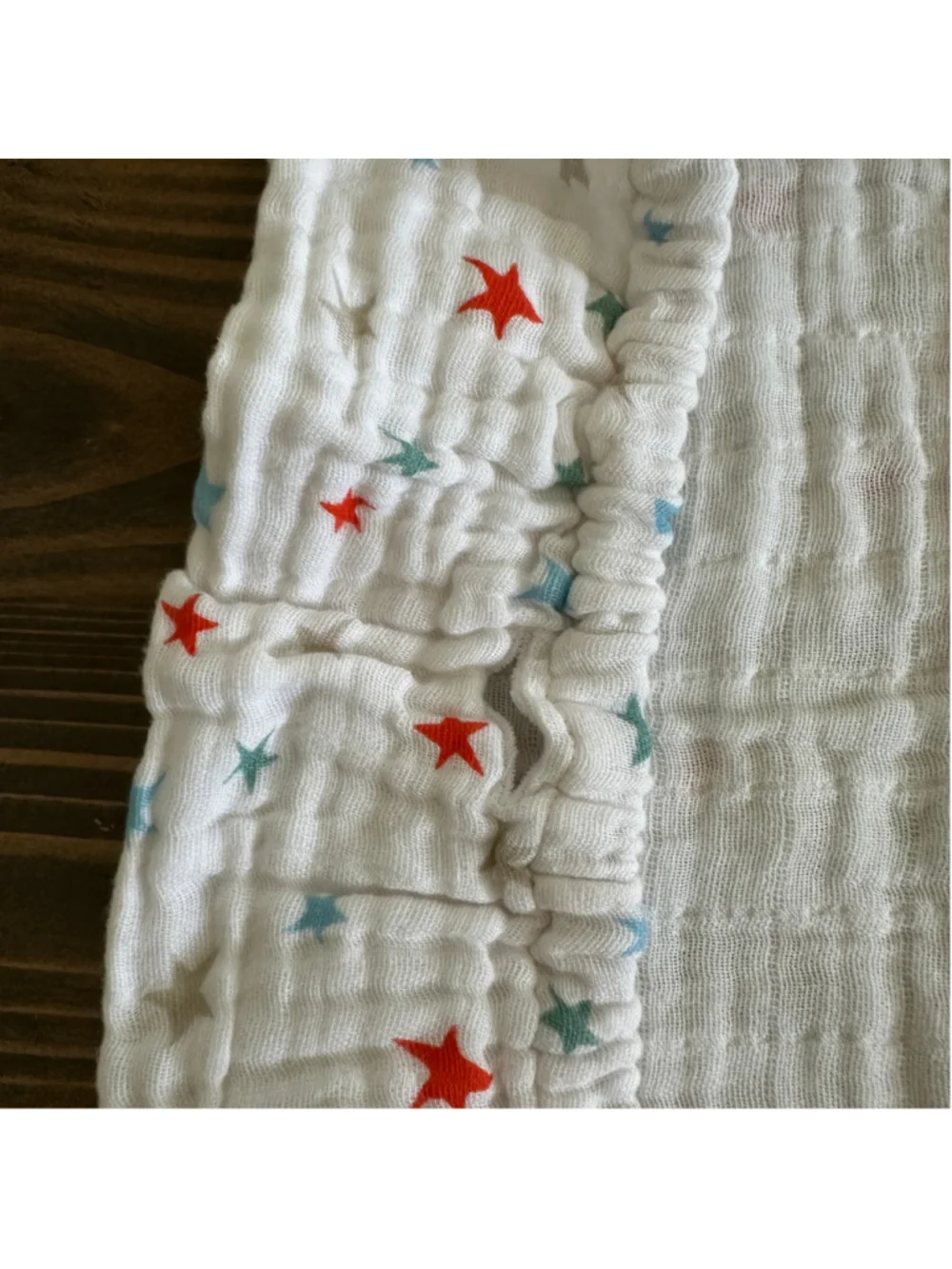 aden + anais Baby Changing Pad Cover Muslin White Red Blue Gray Star Print